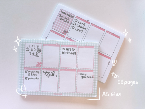 [cherrymintstudio] weekly planners