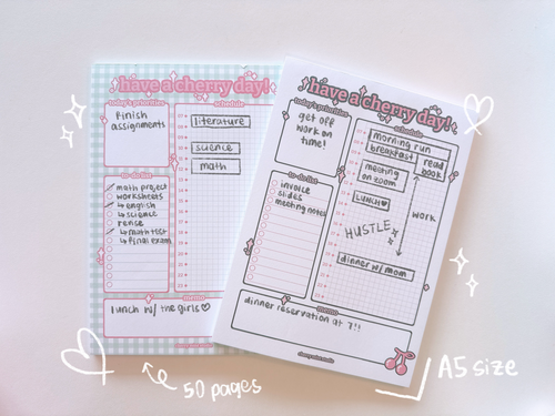 [cherrymintstudio] daily planners