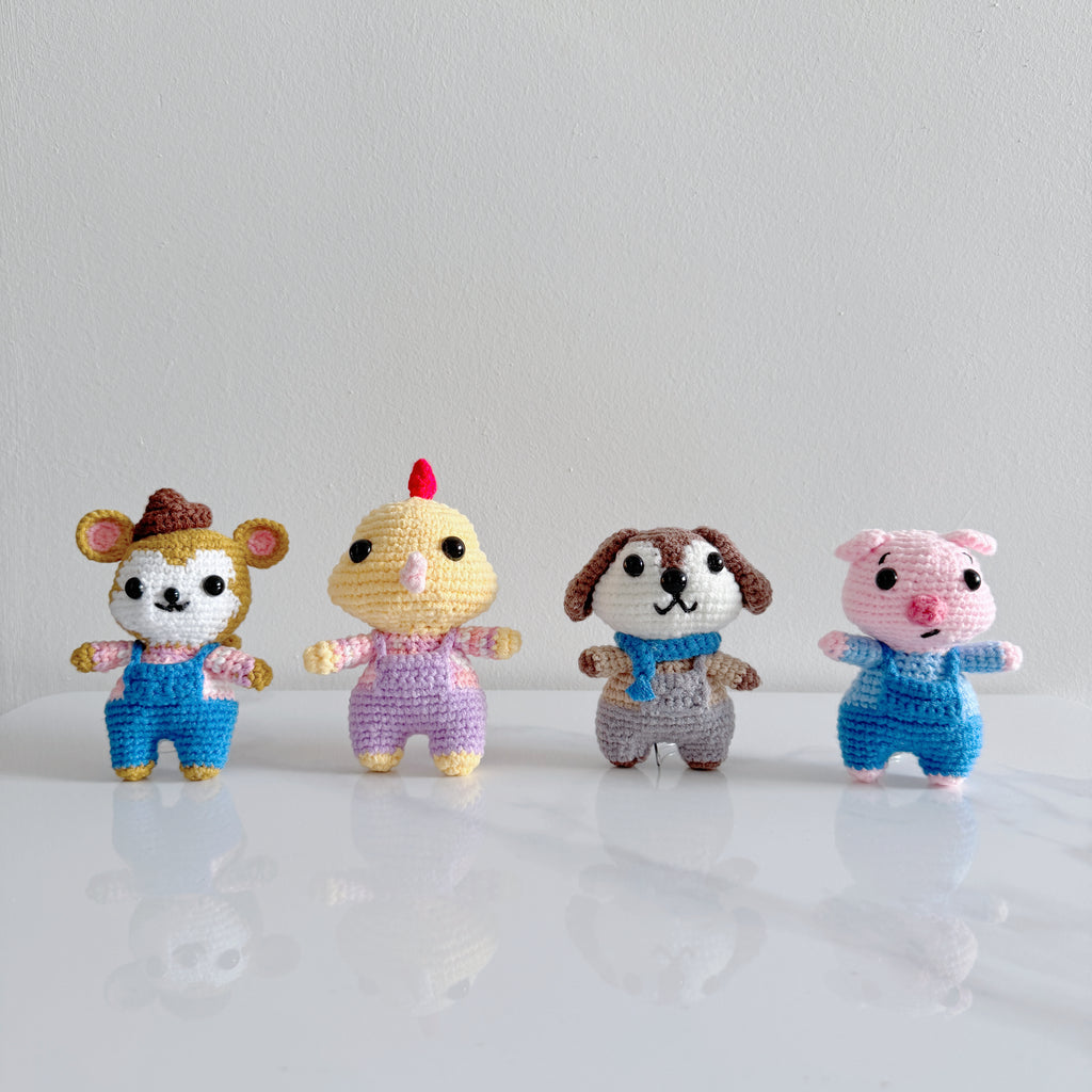 [mochi friends] chinese zodiac crochet family