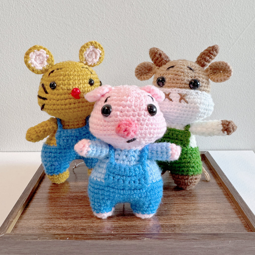 [mochi friends] chinese zodiac crochet family