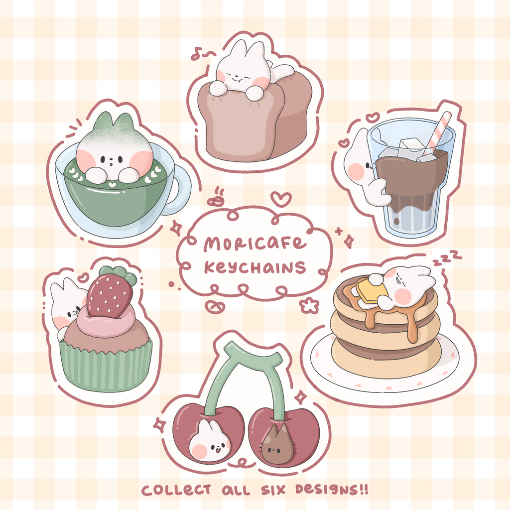 [morichisu] moricafe blind bag keychains