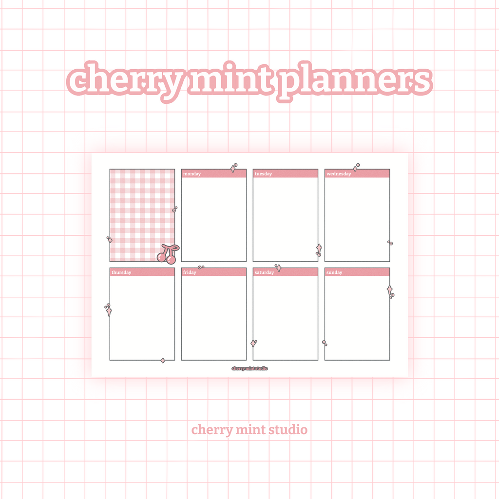 [cherrymintstudio] weekly planners