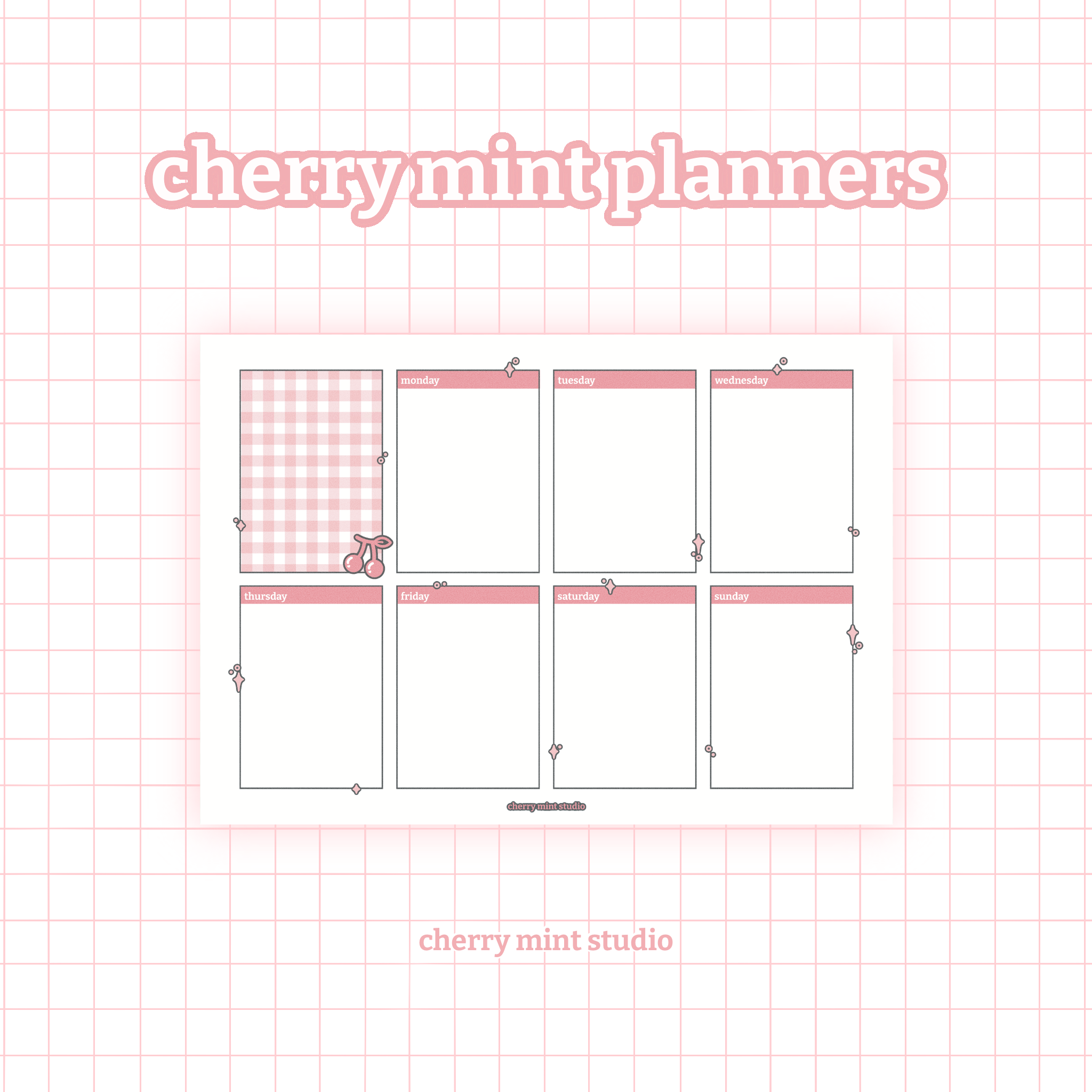 weekly planner [cherrymintstudio]