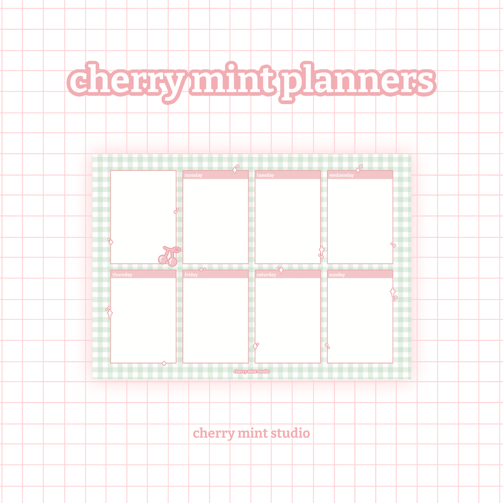 [cherrymintstudio] weekly planners