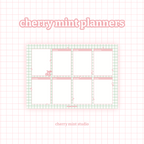 [cherrymintstudio] weekly planners